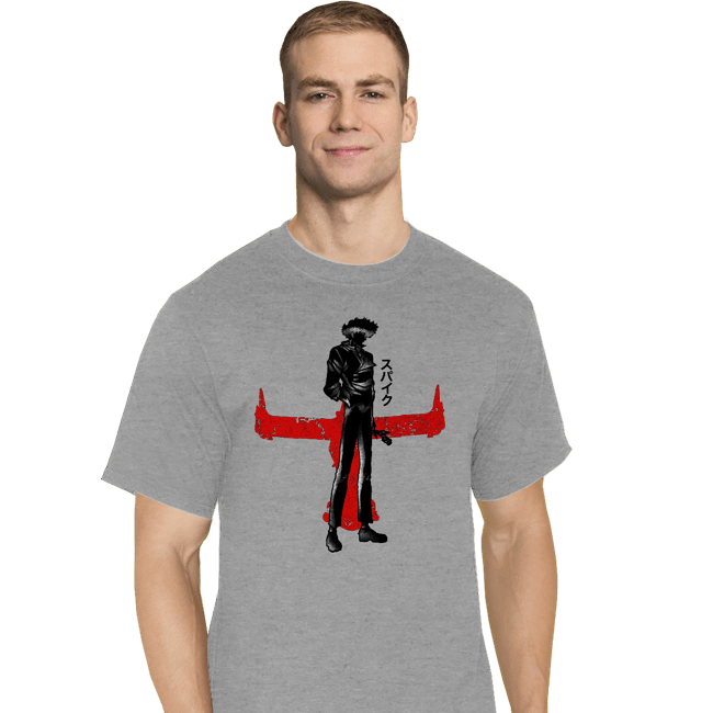 Shirts T-Shirts, Tall / Large / Sports Grey Crimson Cowboy