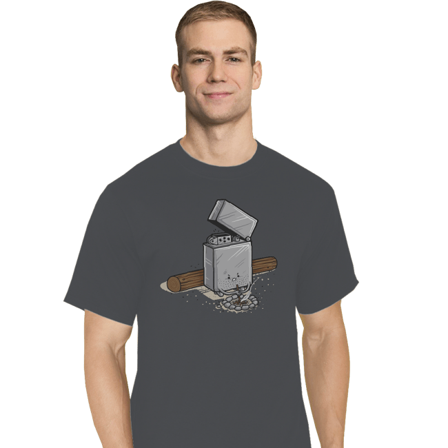 Shirts T-Shirts, Tall / Large / Charcoal Out Of Fuel