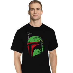 Shirts T-Shirts, Tall / Large / Black Bounty Hunter Helmet