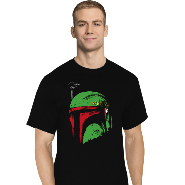 Shirts T-Shirts, Tall / Large / Black Bounty Hunter Helmet