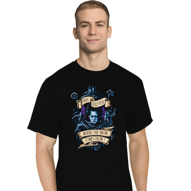Daily_Deal_Shirts T-Shirts, Tall / Large / Black Story About Snow