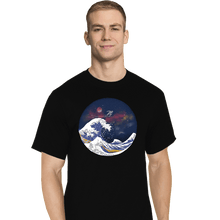 Load image into Gallery viewer, Daily_Deal_Shirts T-Shirts, Tall / Large / Black Surfing The Great Wave

