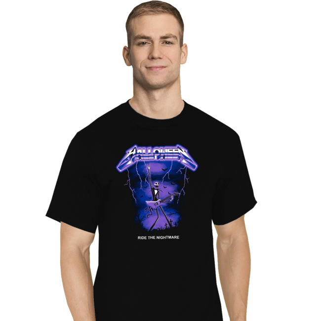Daily_Deal_Shirts T-Shirts, Tall / Large / Black Ride The Nightmare
