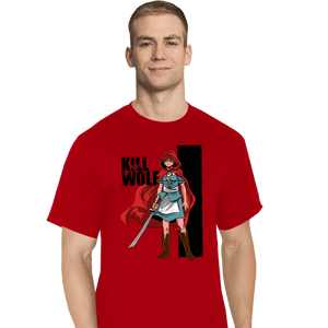 Secret_Shirts T-Shirts, Tall / Large / Red Kill Wolf