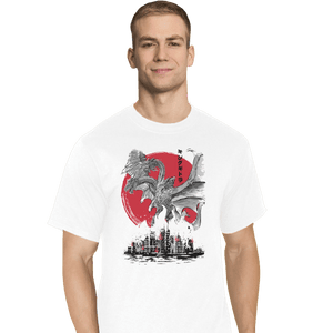 Shirts T-Shirts, Tall / Large / White The King Of Terror Attack Sumi-e