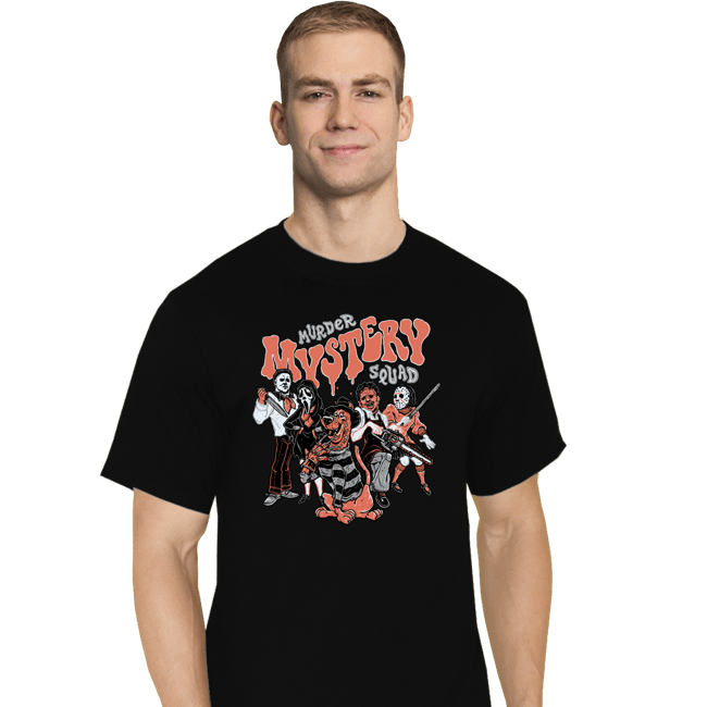 Daily_Deal_Shirts T-Shirts, Tall / Large / Black Murder Mystery Squad