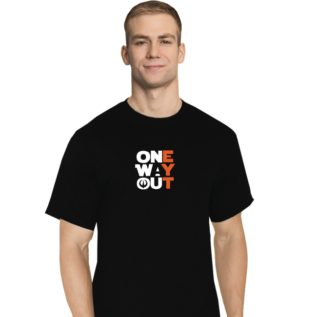Secret_Shirts T-Shirts, Tall / Large / Black One Way Out