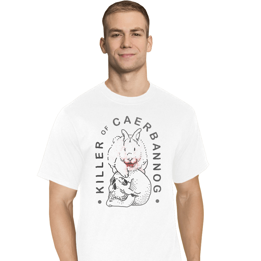 Shirts T-Shirts, Tall / Large / White Killer Rabbit of Caerbannog