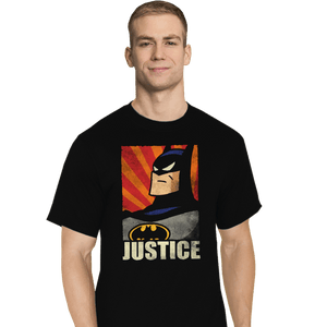 Shirts T-Shirts, Tall / Large / Black Bat Justice
