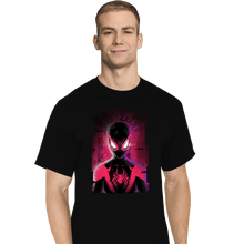 Load image into Gallery viewer, Daily_Deal_Shirts T-Shirts, Tall / Large / Black Glitch Miles Spider
