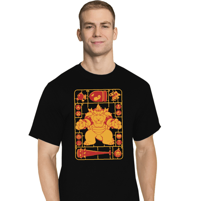 Daily_Deal_Shirts T-Shirts, Tall / Large / Black Bowser Model Sprue