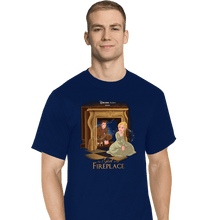 Load image into Gallery viewer, Secret_Shirts T-Shirts, Tall / Large / Navy Girl In The Fireplace
