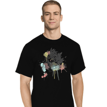 Load image into Gallery viewer, Shirts T-Shirts, Tall / Large / Black Howl Watercolor
