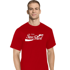 Shirts T-Shirts, Tall / Large / Red Enjoy Time Travel