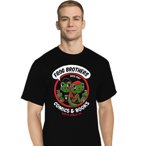 Shirts T-Shirts, Tall / Large / Black Frog Brothers Comics