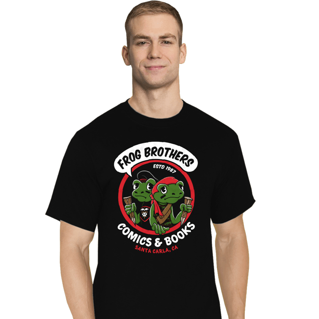 Shirts T-Shirts, Tall / Large / Black Frog Brothers Comics