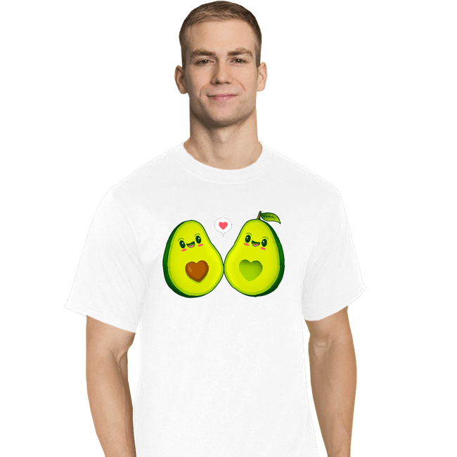 Shirts T-Shirts, Tall / Large / White Avocados Love
