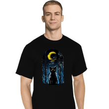 Load image into Gallery viewer, Shirts T-Shirts, Tall / Large / Black Moon Visitor
