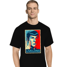 Load image into Gallery viewer, Daily_Deal_Shirts T-Shirts, Tall / Large / Black Live Long
