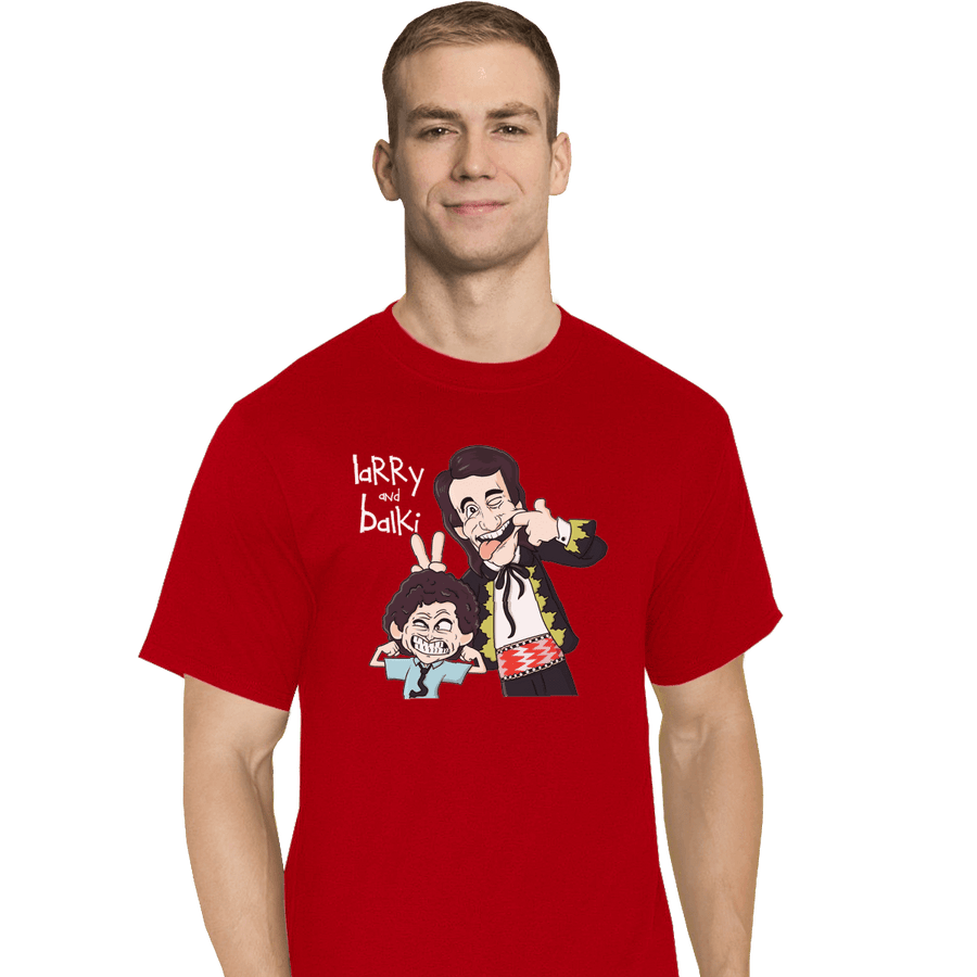 Shirts T-Shirts, Tall / Large / Red Larry And Balki