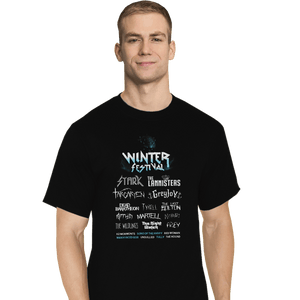 Shirts T-Shirts, Tall / Large / Black Winter Festival