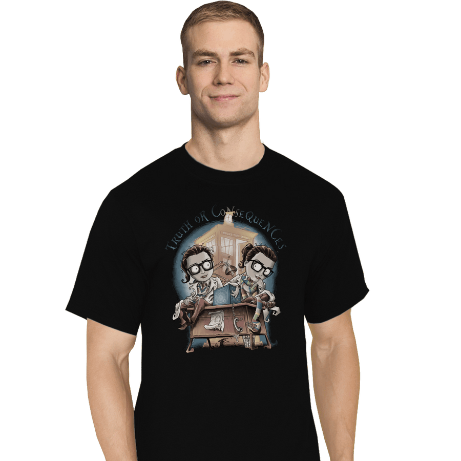 Shirts T-Shirts, Tall / Large / Black Truth Or Consequences