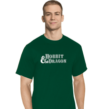 Load image into Gallery viewer, Secret_Shirts T-Shirts, Tall / Large / Charcoal Hobbit And Dragon
