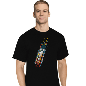 Daily_Deal_Shirts T-Shirts, Tall / Large / Black At Warp Speed