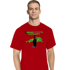 Daily_Deal_Shirts T-Shirts, Tall / Large / Red Christmas Kombat
