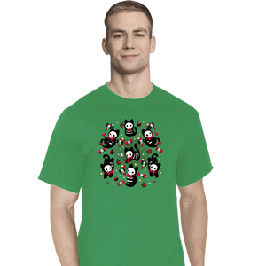 Daily_Deal_Shirts T-Shirts, Tall / Large / Sports Grey Creepy Xmas Kittens