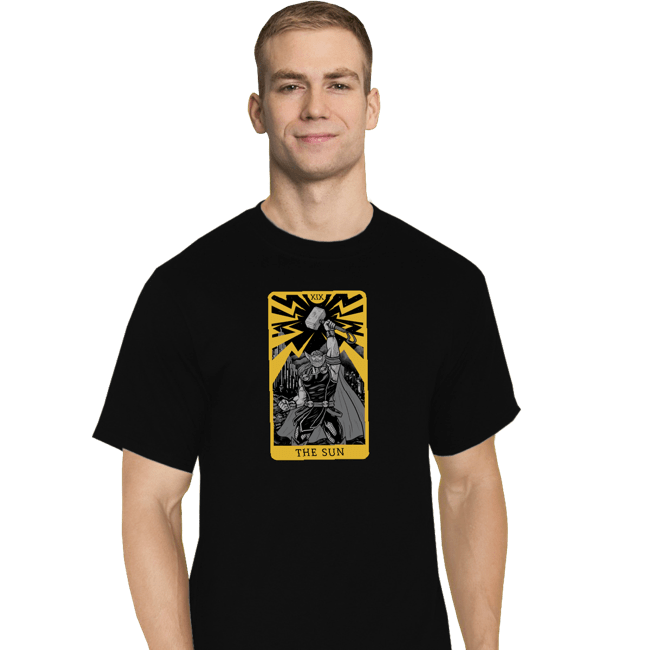 Shirts T-Shirts, Tall / Large / Black Tarot The Sun