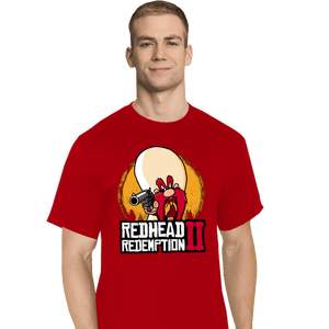 Shirts T-Shirts, Tall / Large / Red Readhead Redemption II