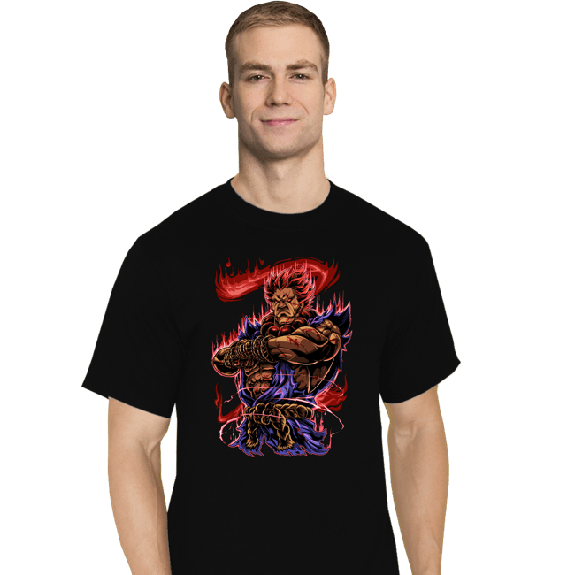 Secret_Shirts T-Shirts, Tall / Large / Black Akuma Fighter