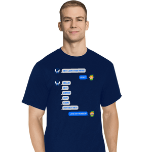 Secret_Shirts T-Shirts, Tall / Large / Navy Fairy Texts