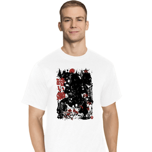 Daily_Deal_Shirts T-Shirts, Tall / Large / White Vader Shogun