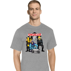 Shirts T-Shirts, Tall / Large / Sports Grey Skullie Boys