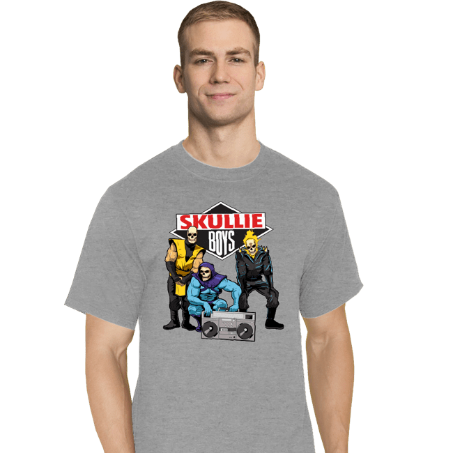 Shirts T-Shirts, Tall / Large / Sports Grey Skullie Boys