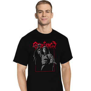 Daily_Deal_Shirts T-Shirts, Tall / Large / Black Scream Metal