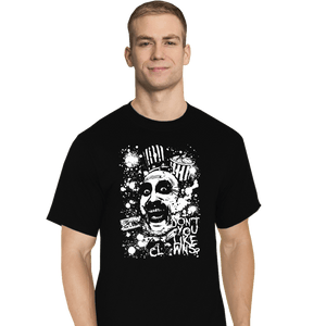 Daily_Deal_Shirts T-Shirts, Tall / Large / Black Captain Spaulding Splatter