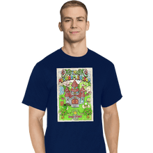 Load image into Gallery viewer, Shirts T-Shirts, Tall / Large / Navy The Mushroom Kingdom
