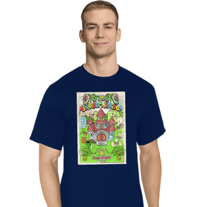 Shirts T-Shirts, Tall / Large / Navy The Mushroom Kingdom