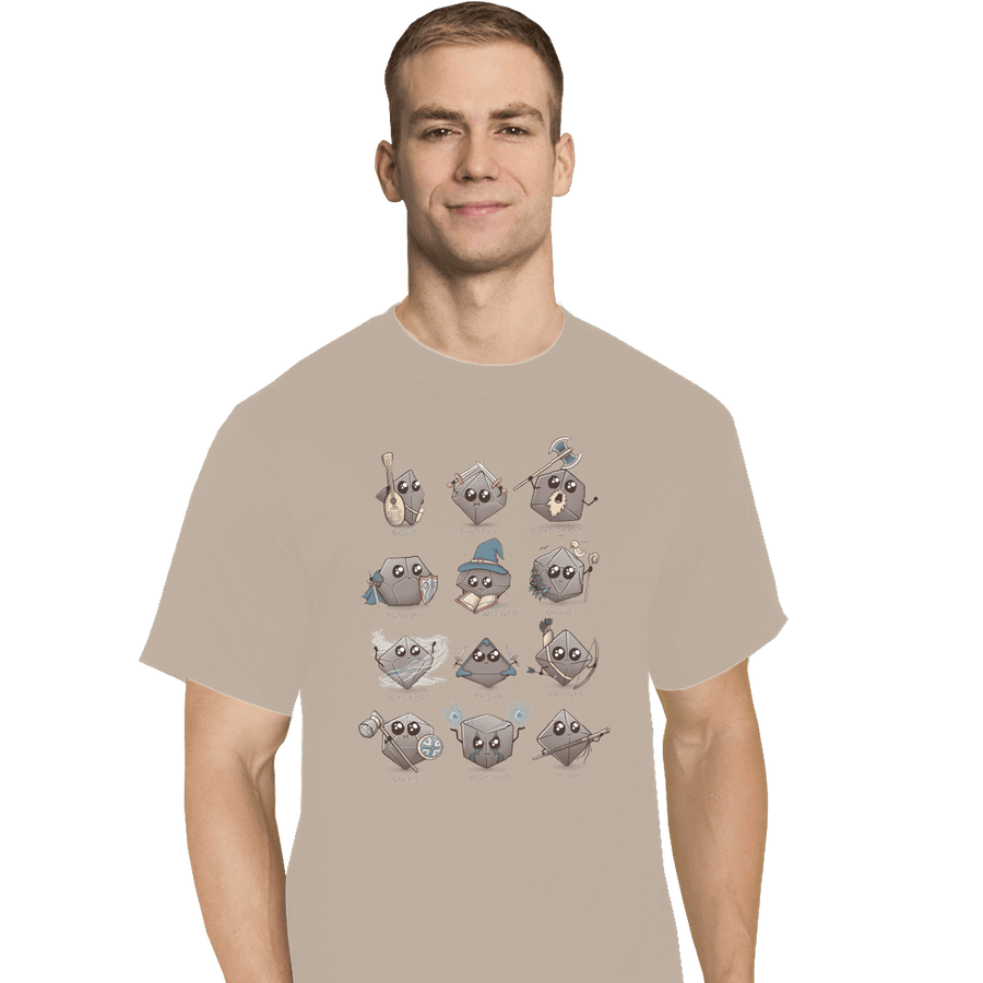 Shirts T-Shirts, Tall / Large / White Kawaii DnD Classes