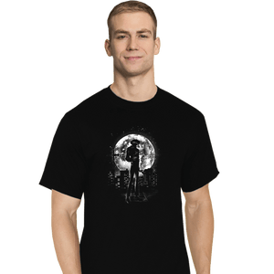 Shirts T-Shirts, Tall / Large / Black Moonlight Cowboy