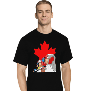 Shirts T-Shirts, Tall / Large / Black Captain Canuck And Team Canada