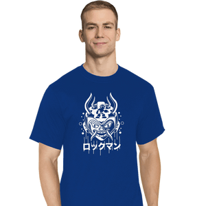 Shirts T-Shirts, Tall / Large / Royal Blue Blue Bomber Oni