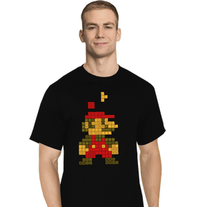 Daily_Deal_Shirts T-Shirts, Tall / Large / Black Retro Puzzle