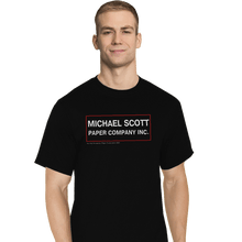 Load image into Gallery viewer, Shirts T-Shirts, Tall / Large / Black Michael Scott Paper Company
