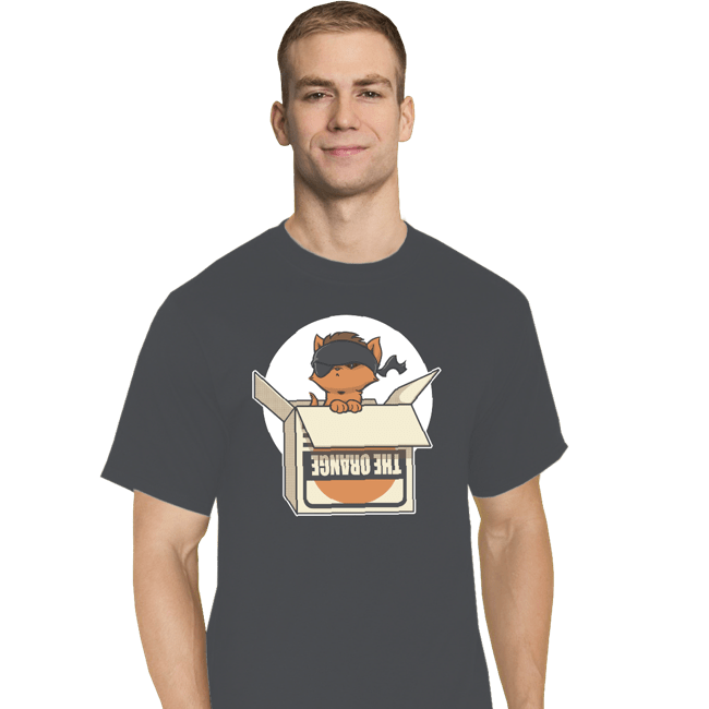 Shirts T-Shirts, Tall / Large / Charcoal Sneaky Kitty