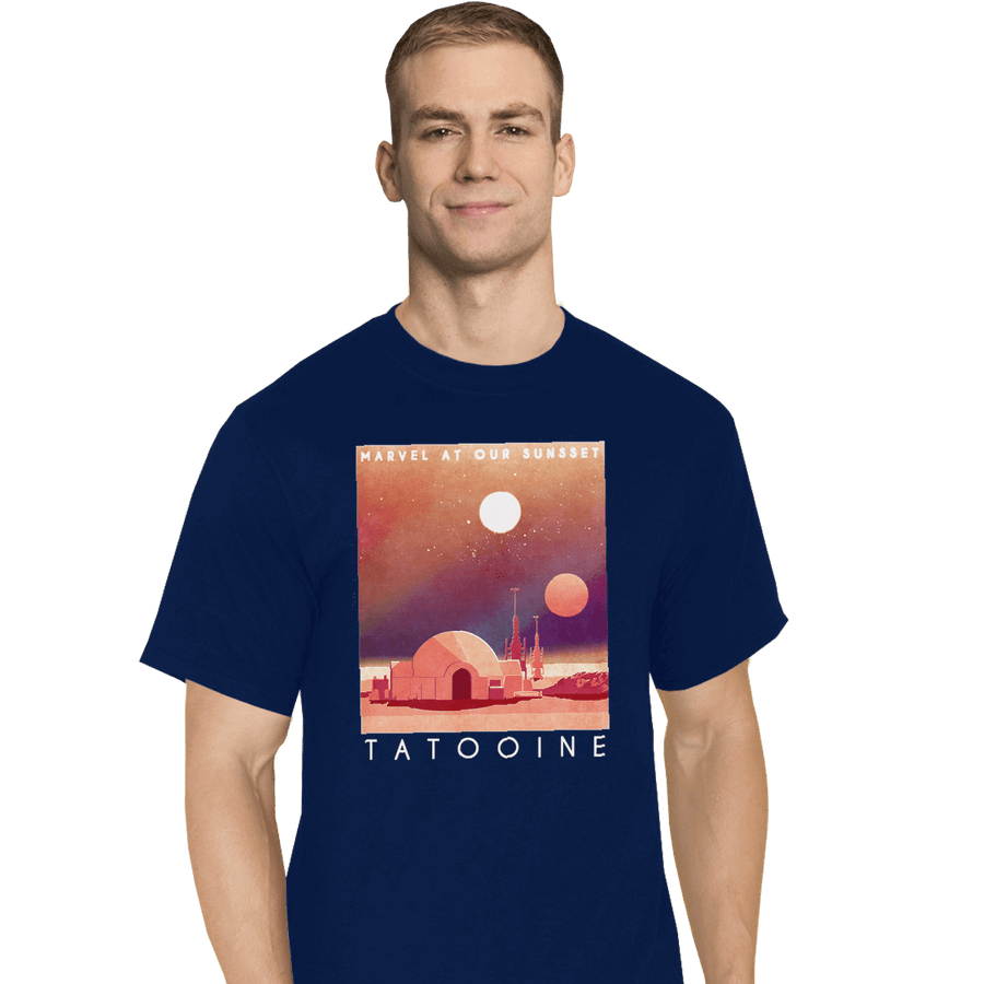Shirts T-Shirts, Tall / Large / Navy Visit Tatooine