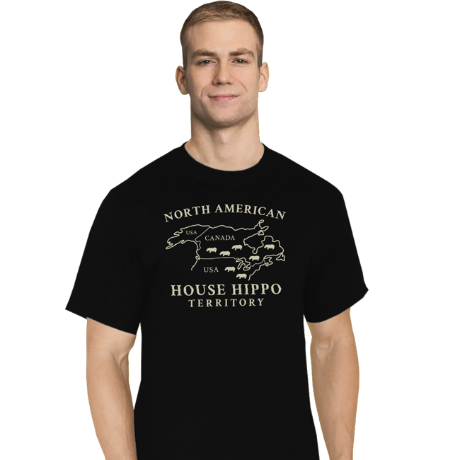 Secret_Shirts T-Shirts, Tall / Large / Black House Hippo